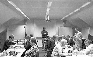 Unterhaching II gegen MSC 1836 I: Blick in den Spielsaal