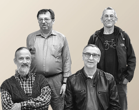 Münchner Senioren-Mannschaftsmeister 2021/22: MSC 1836
            mit v.l.n.r Dr. Harald Jörg, Uwe Böhm, Mischa Unger und Uli Kindtner